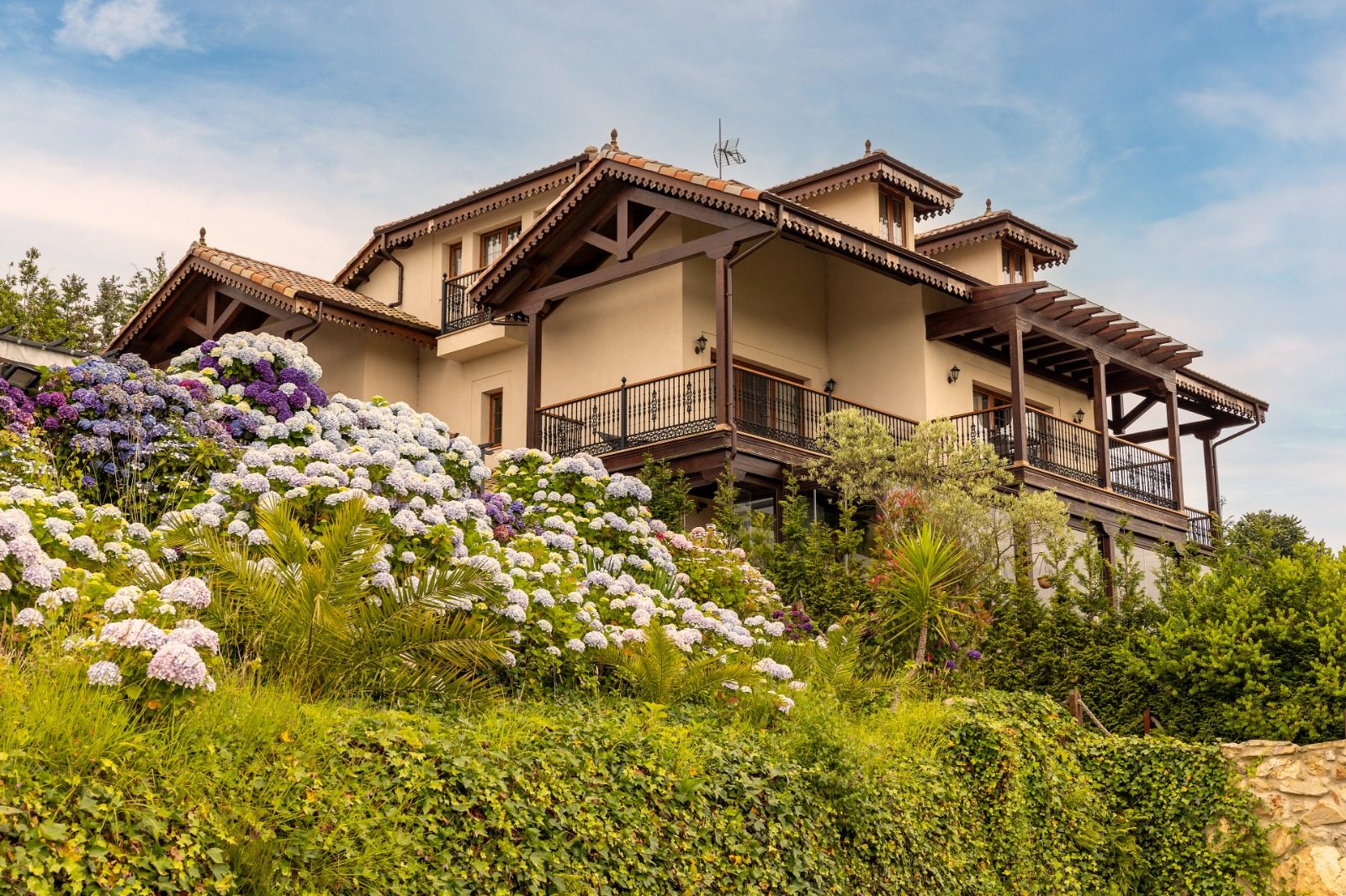 Hotel entre hortensias