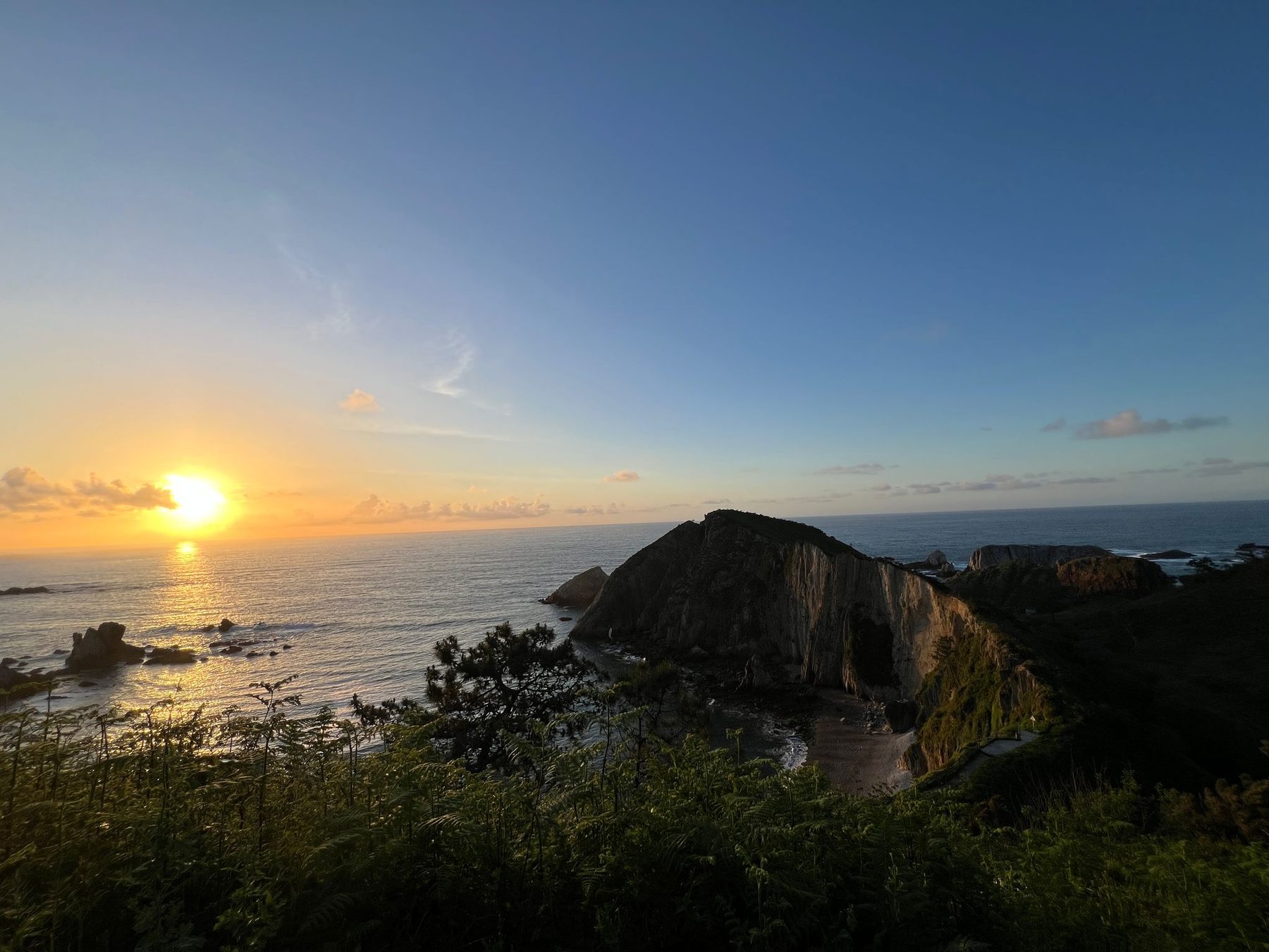 Atardecer en la costa