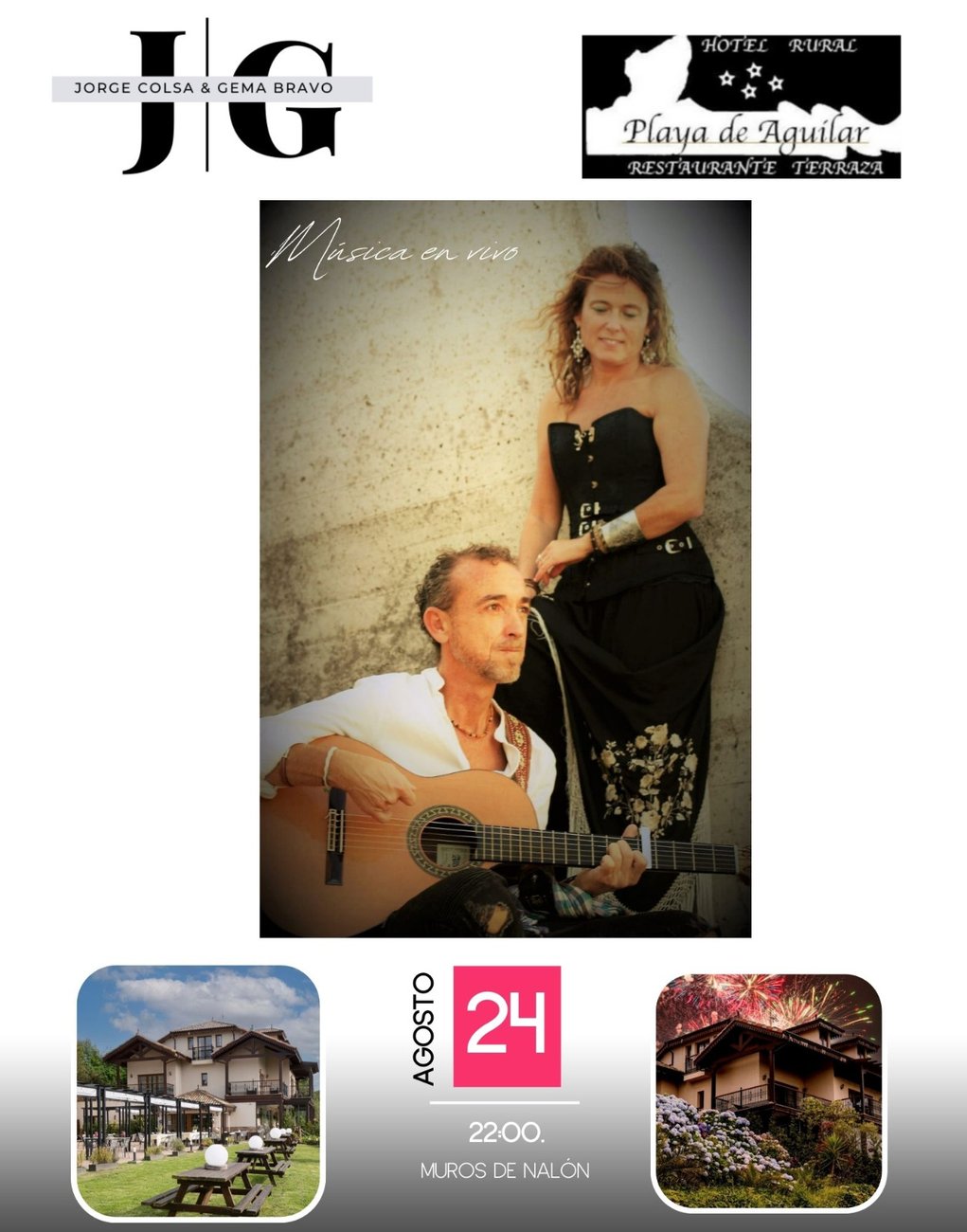 Cartel de música en vivo